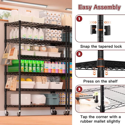 PrimeZone 6 Tier Wire Shelving - Image 6