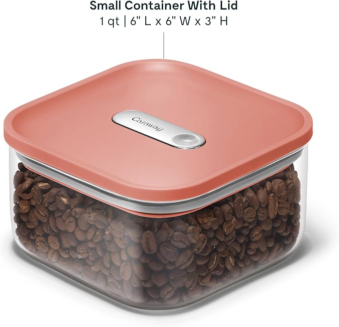 Caraway 1qt Glass Airtight Food Storage Container - Image 3