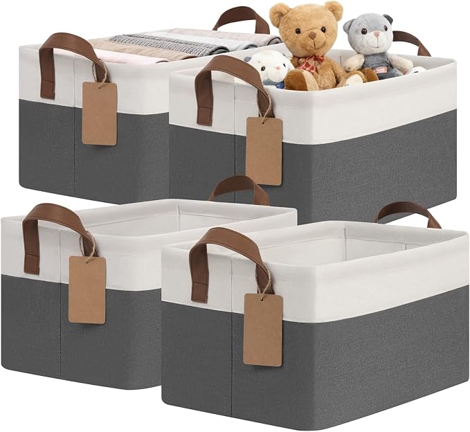 CHICVITA 4 Pack Storage Baskets by CHICVITA