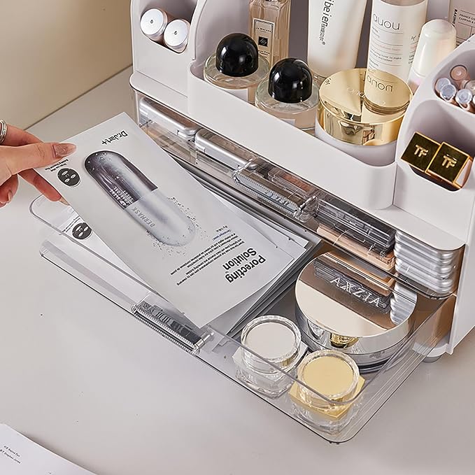 Makeup Organizer with Drawers for Vanity, Bathroom Countertop Organizer with - Image 5