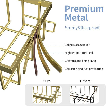 2 Pack Under Sink Organizer Storage 2-Tier Premium Metal Pull-Out Racks - Image 5