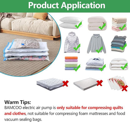Electric Pump for Vacuum Storage Bags, Travel Vacuum Pump for Various Vacuum - Image 6
