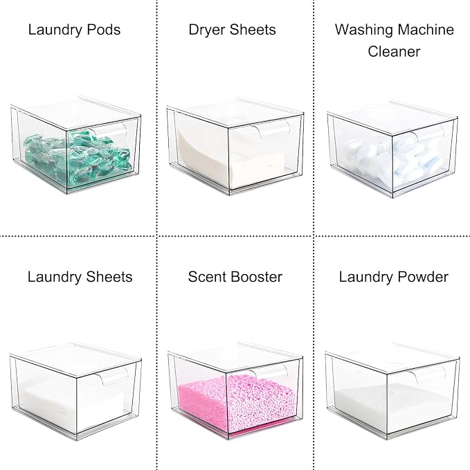 Stackable Laundry Pods Container and Dryer Sheet Holder, Dishwasher Pods - Image 6