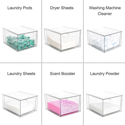 Stackable Laundry Pods Container and Dryer Sheet Holder, Dishwasher Pods - Image 6