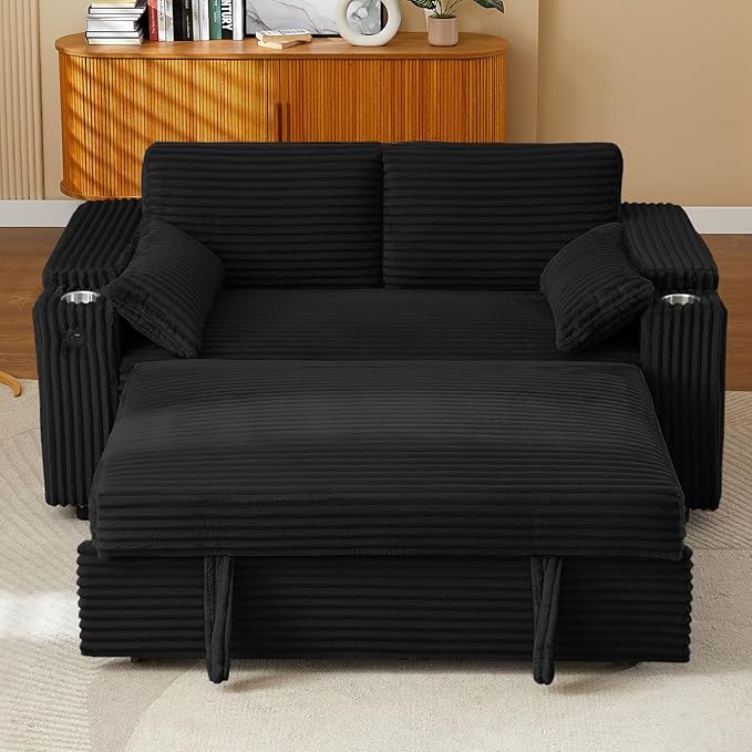 Convertible Corduroy Sofa Bed by hansones