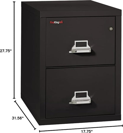 FireKing Vertical 2 Drawer Letter Fire Safe File Cabinet - Image 2