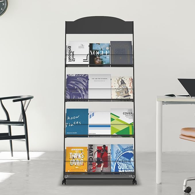 Floor-Standing Magazine Rack 4-Layer - Image 6