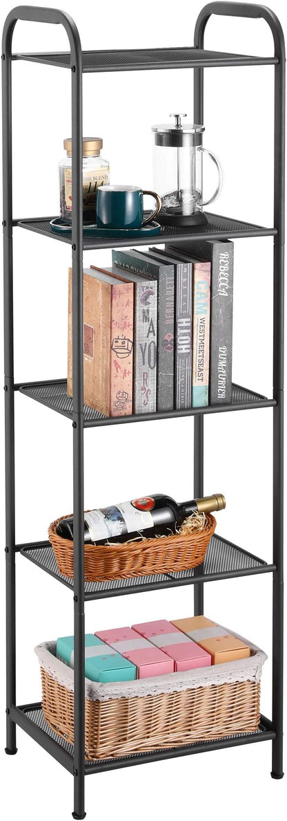 MAX Houser Storage Rack with Shelf, Industrial Style Extendable Plant Stand - Image 7