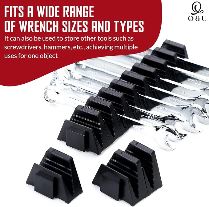 Q&U Wrench Organizer Modular System – 48 PCS Magnetic Wrench Organizer - Image 4