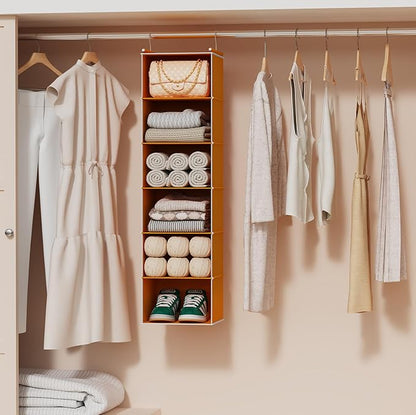 MAX Houser 6-Shelf Hanging Closet Organizer, Hanging Storage Shelves - Image 6