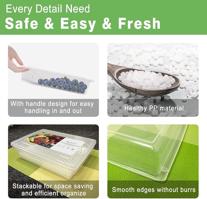 SILIVO Fridge Produce Saver Containers - Image 5
