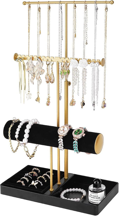 Cirhy Jewelry Organizer Stand, 3 Tier Necklace Holder by Cirhy