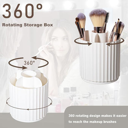 Anyoifax Makeup Brush Holder Organizer 360°Rotating Make Up Brushes Container - Image 4