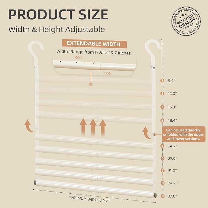STORAGE MANIAC Adjustable Closet Rod - Image 2
