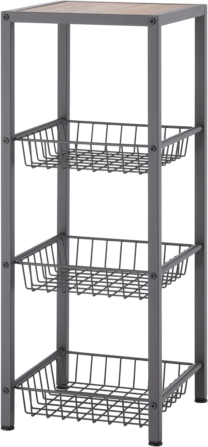 TRINITY 4-Tier Freestanding Metal Shelving Rack by TRINITY