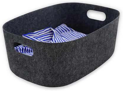 Welaxy Large Storage Basket Felt Open Desk Organize bin Shelf Box by Welaxy