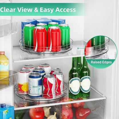 Optish 3 Pack 9.5" Lazy Susan Organizer, Lazy Susan Turntable - Image 5