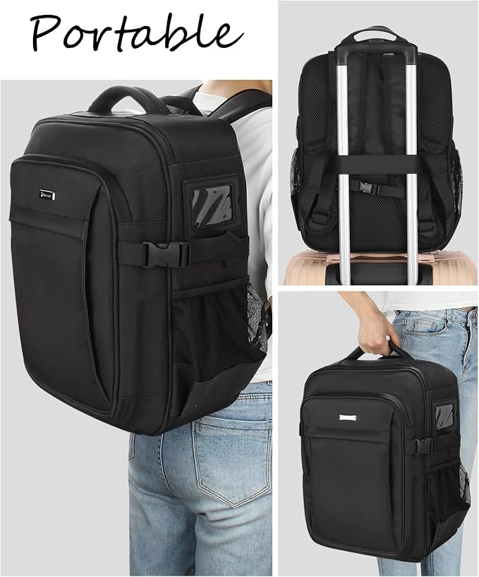 Relavel Makeup Backpack, Professional Travel Train Case Makeup Artist Kit Set - Image 4