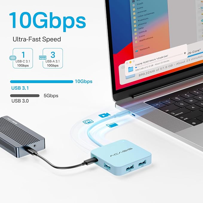 ACASIS USB C Hub 10Gbps, USB C to 4K 60Hz HDMI Adapter - Image 3