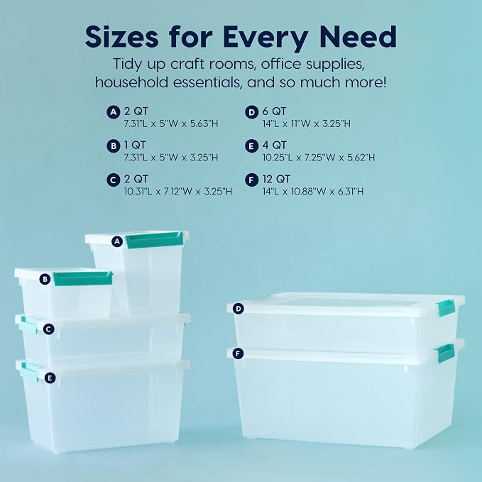 IRIS USA 1 Qt. Craft Storage Bins - Image 4