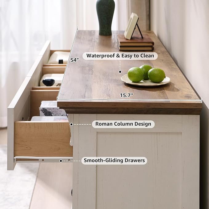 T4TREAM Farmhouse 7 Drawers Dresser - Image 7