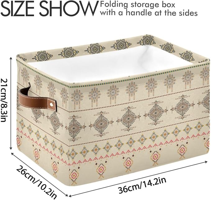 ZAZYXTJ Western Aztec Storage Basket - Image 3