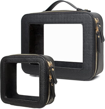 Travel Clear Makeup Bag Set, TSA Approved Cosmetic Bag Case - Image 8