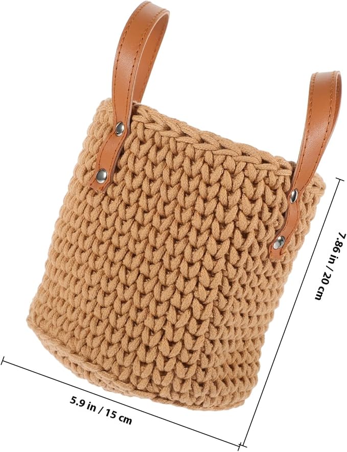 DOITOOL Cotton Rope Woven Basket Sundry Storage Bin - Image 2