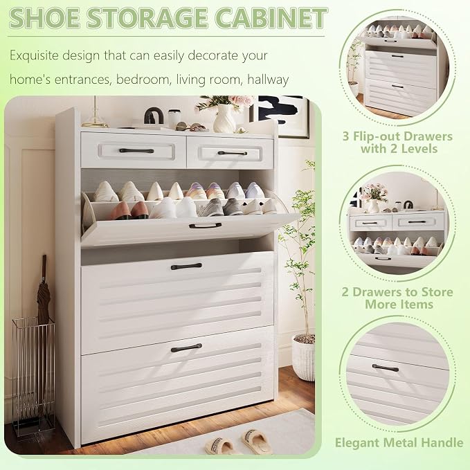 Shoe Cabinet Storage for Entryway - Image 4