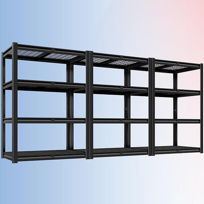 PrimeZone Heavy Duty Garage Shelving 2200 LBS 4 Tier Heavy Duty Storage Shelves by PrimeZone