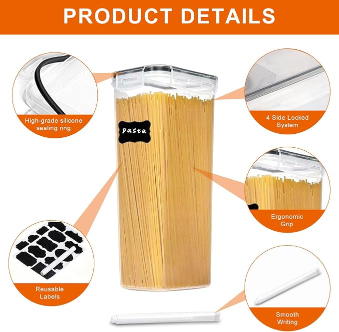 4 Pack Airtight Food Storage Containers - Image 3