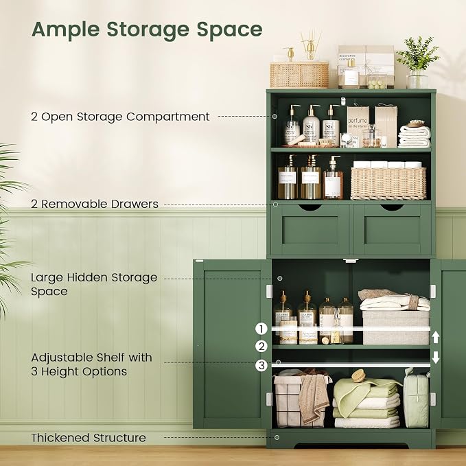 Iwell Bathroom Storage Cabinet - Image 4