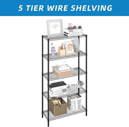 Guan River 5-Shelf Adjustable Metal Wire Shelving, Sturdy and Durable, Storage - Image 6