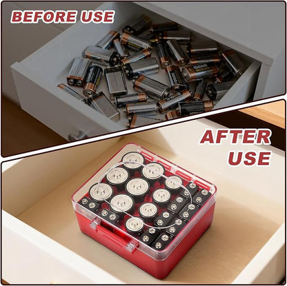 FULLCASE Battery Storage Organizer Box, Holder Container - Image 6