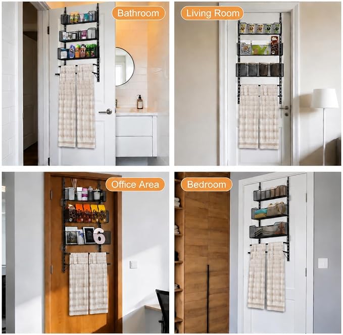 VyGrow Over The Door Towel Rack - Image 7