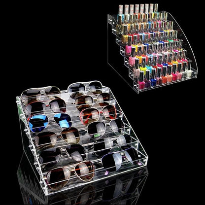 7 Tiers Essential Oils Nail Polish Rack Acrylic Lipstick Holder Display Stands - Image 3