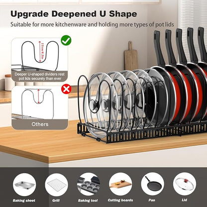Housolution Pot and Pan Organizer Rack - Image 2