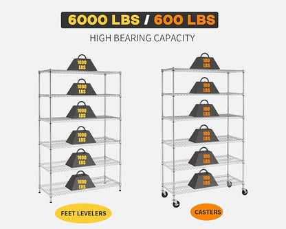 BestOffice | 6-Tier Wire Shelf - Image 4