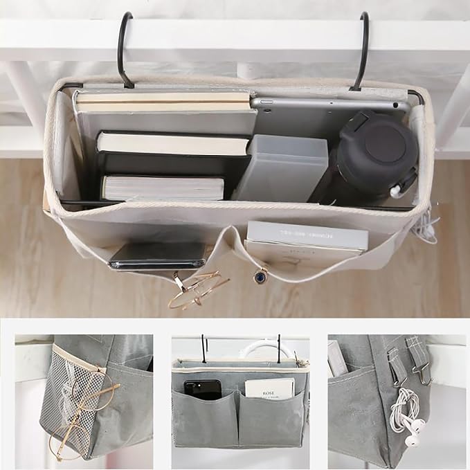 Bedside Caddy, Bedside Hanging Storage Organizer - Image 4