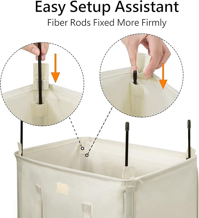 WOWLIVE 100L Laundry Hamper - Image 7