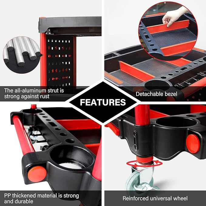3-Tier Heavy-Duty Detailing Cart - Image 5