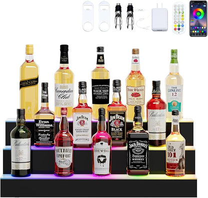 Dethan 3 Tier 30 Inch Liquor Bottle Display Shelf by ProfessionalAcrylicFactory