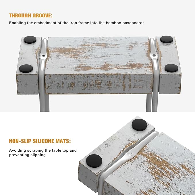 Napkin Holder for Table, Wood Iron Standing Napkin Dispenser for Dining Table - Image 5