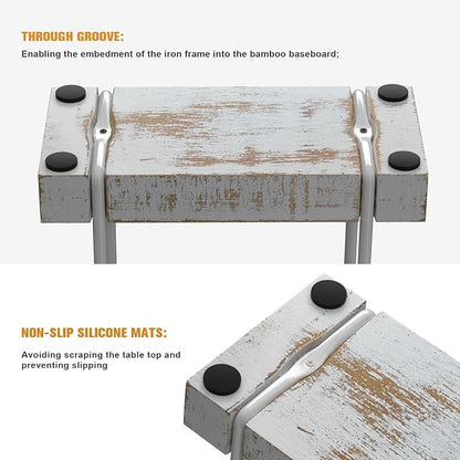 Napkin Holder for Table, Wood Iron Standing Napkin Dispenser for Dining Table - Image 5