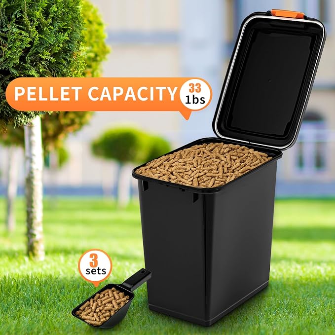 Maxdot 3 Sets 33lb Dry Pellet Storage Bin Pack - Image 3