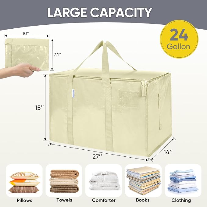 TICONN 4 Pack Extra Large Moving Bags - Image 5