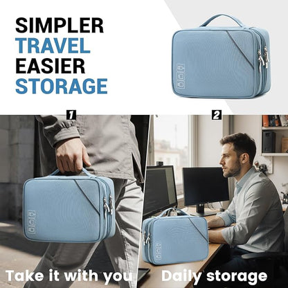 Lanola Electronic Organizer, Travel Cable Organizer Bag Pouch Electronic - Image 3