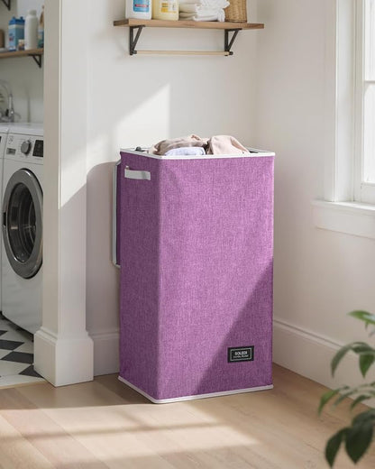 SOLEDI Laundry Hamper with Lid 100L Large & Tall Collapsible Laundry Basket - Image 2