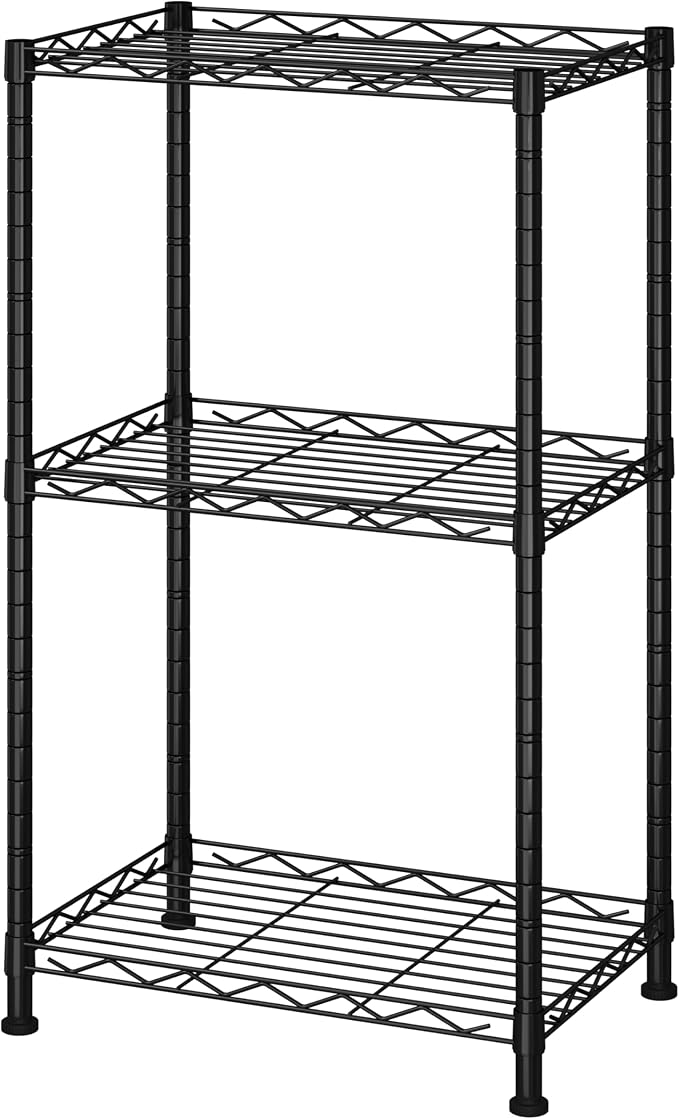 HOMEFORT Storage Shelves, 3-Wire Shelving, Metal Shelving Unit Adjustable - Image 6