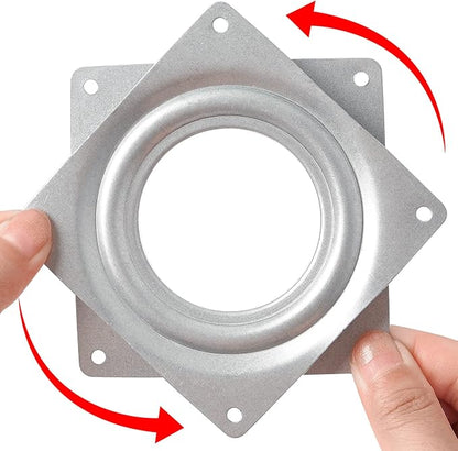 2 Pack 4" Lazy Susan Turntable 300 LBS pounds Steel Ball Bearing Rotating Tray - Image 3